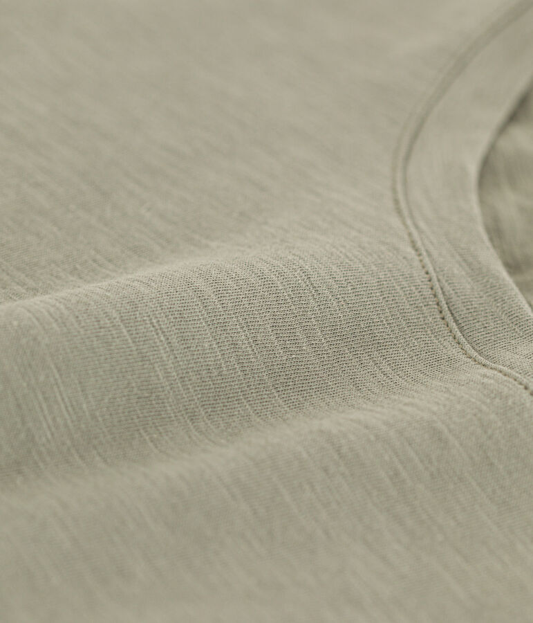 Camiseta LA RECTA de algod&oacute;n con cuello redondo para mujer verde