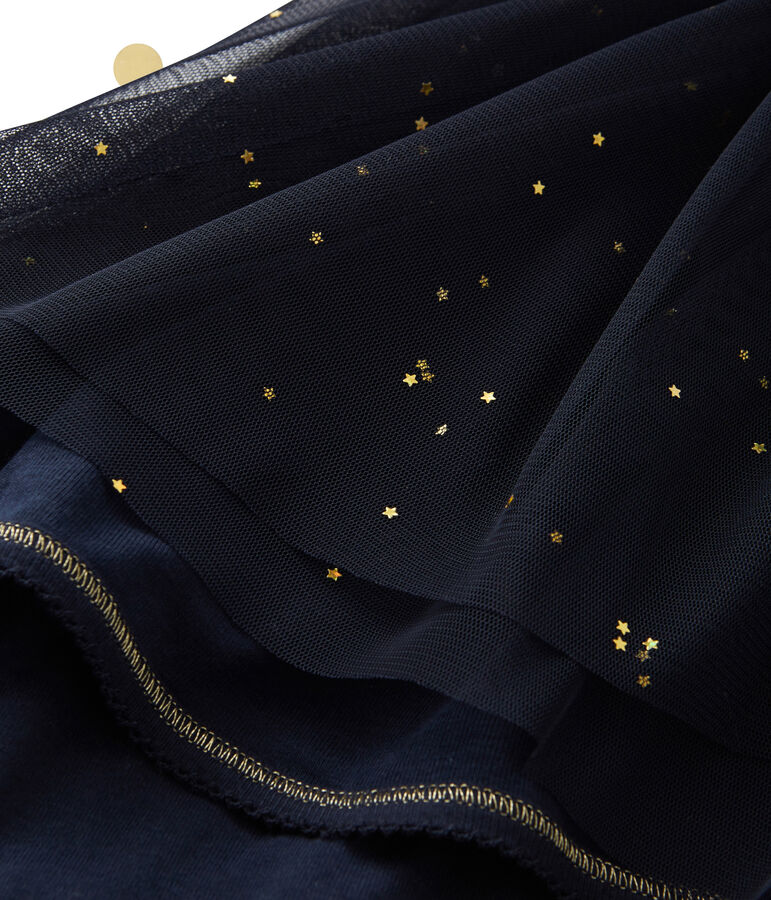 Vestido manga larga efecto 2 en 1 Petit bateau x Marie-Agn&egrave;s Gillot azul/blanco