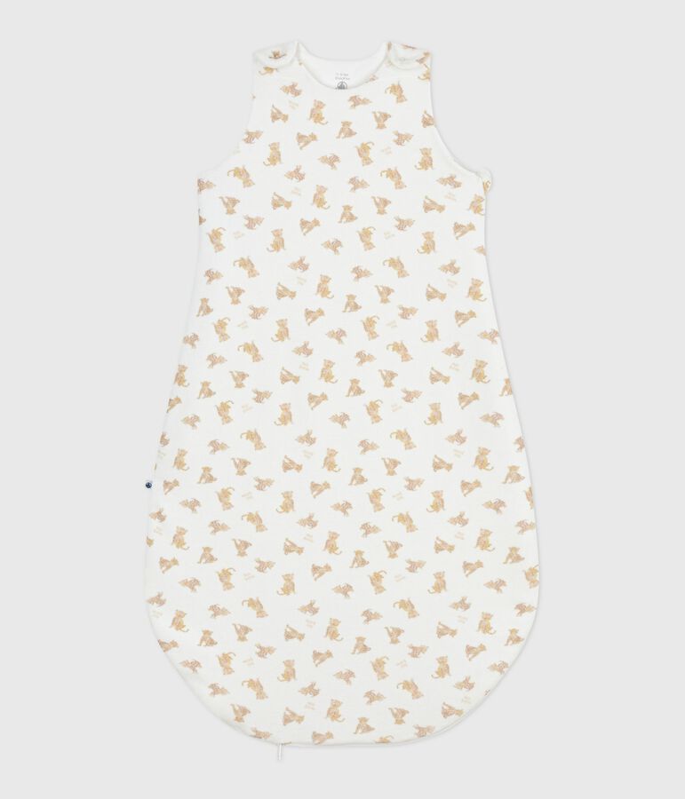 Saco de terciopelo para beb&eacute; con estampado de leopardo TOG 3 blanco/multicolor