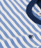 Camiseta a rayas de jersey ligero para niño GAULOISE/ MARSHMALLOW