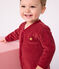 Pijama de terciopelo liso para bebé rojo TERKUIT