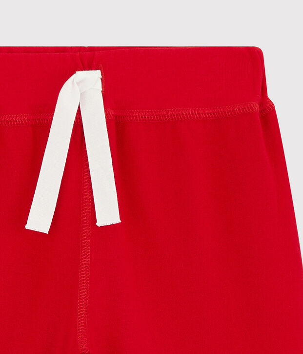 Bermudas de algod&oacute;n de ni&ntilde;o rojo