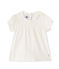 Camiseta para bebé niña blanco MARSHMALLOW