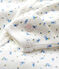 Mono saco con flores de bebé de algodón orgánico blanco MARSHMALLOW/blanco MULTICO