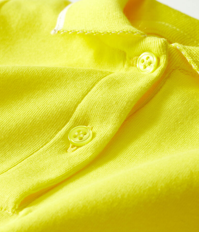 Vestido de polo para beb&eacute; ni&ntilde;a amarillo