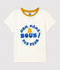 Camiseta de manga corta de algodón de niña