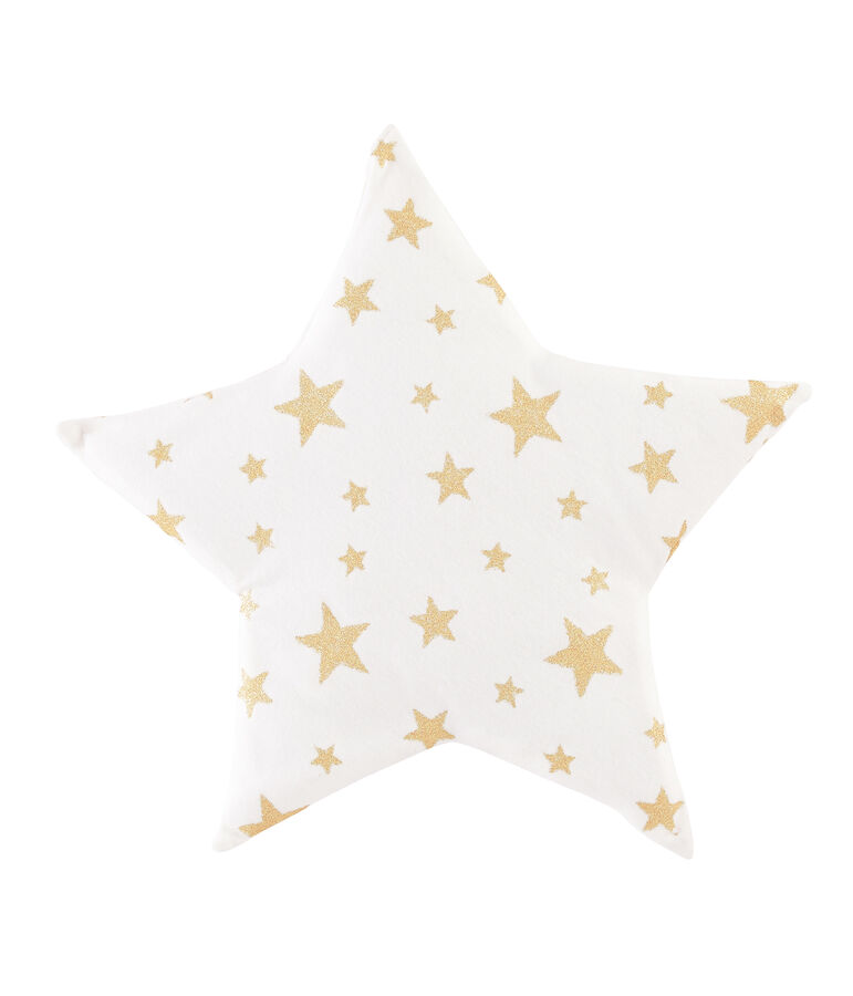 Coj&iacute;n de punto para beb&eacute; blanco MARSHMALLOW/amarillo OR