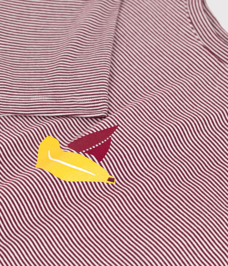 Pijama Tajinebanane x Petit Bateau rojo/blanco