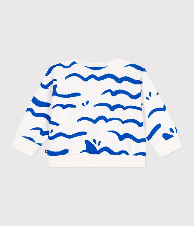 Sudadera de algod&oacute;n con estampado de tibur&oacute;n para beb&eacute; azul/azul