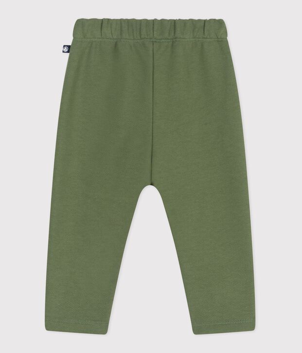 Pantal&oacute;n de jogging liso de algod&oacute;n para beb&eacute; OLIVINE