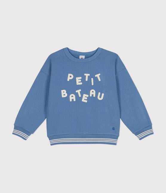 Sudadera de felpa para niño/niña azul BEACH