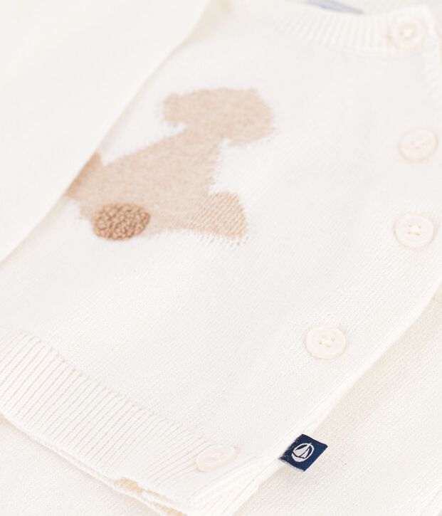 Conjunto de punto tricotado estampado para beb&eacute; MILK