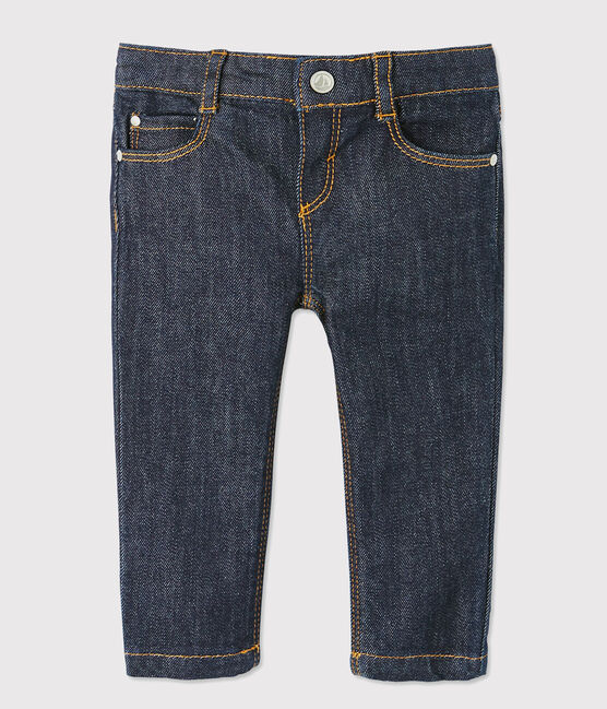 Pantalón vaquero ceñido para bebé niño azul JEAN