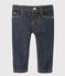 Pantalón vaquero ceñido para bebé niño azul JEAN