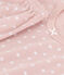 Pijama de manga corta de algodón con lunares para niña SALINE/ MARSHMALLOW