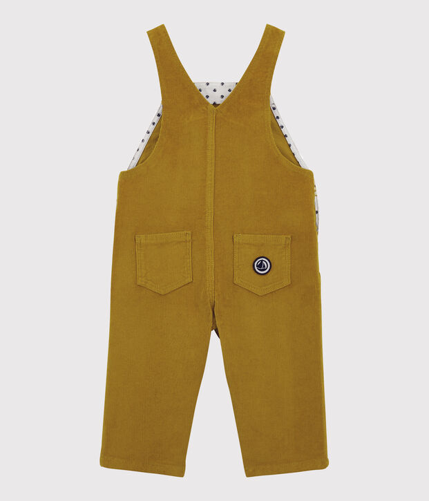 Peto de terciopelo de beb&eacute;. amarillo