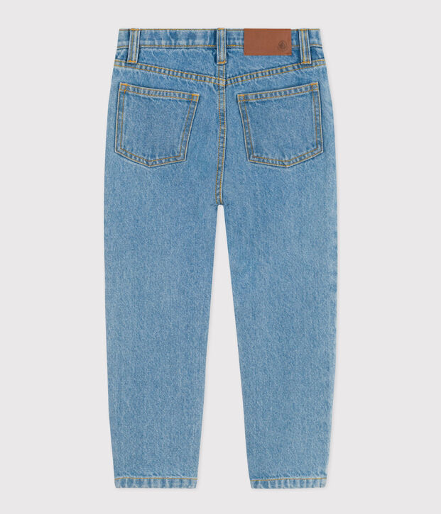 Pantal&oacute;n recto de tejido denim para ni&ntilde;o azul