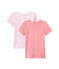 Lote de 2 camisetas de manga corta para niña blanco LOT