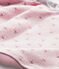 Pelele blusa bi-materia bebé niña rosa VIENNE/blanco MULTICO