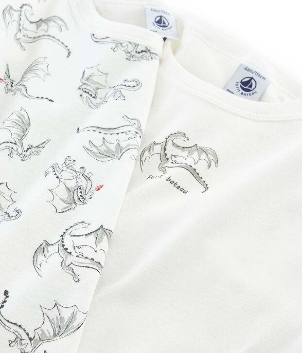 Par de camisetas manga larga para ni&ntilde;o multicolor