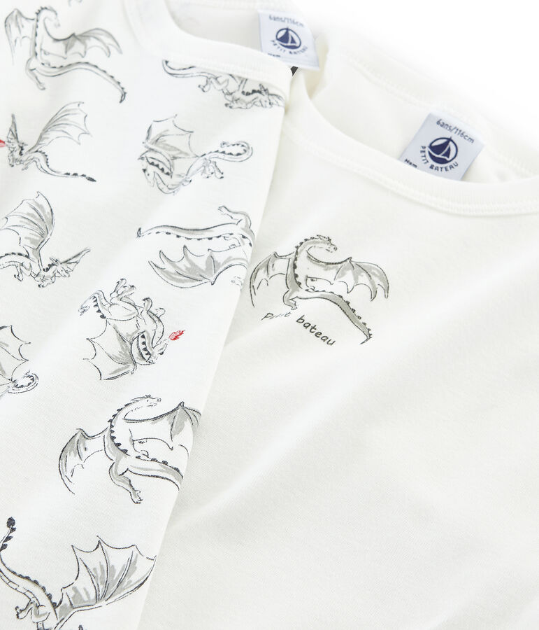 Par de camisetas manga larga para ni&ntilde;o multicolor