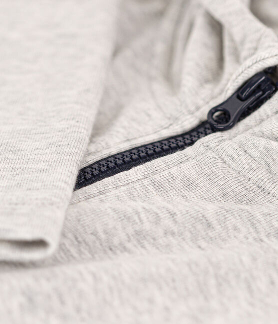 Sudadera con capucha y cremallera de niño gris BELUGA CHINE