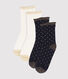 Lote de 2 pares de calcetines infantiles para niña
