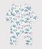 Pijama de algod&oacute;n sin pies para beb&eacute; con estampado de Par&iacute;s blanco/multicolor