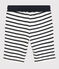 Bermudas de algodón de niño blanco MARSHMALLOW/azul SMOKING