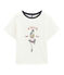 Camiseta de manga corta para niña blanco MARSHMALLOW