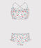 Bikini infantil con flores blanco MARSHMALLOW/blanco MULTICO