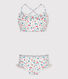 Bikini infantil con flores