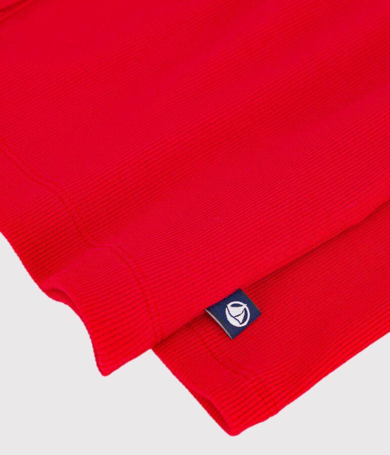 C&aacute;rdigan de algod&oacute;n liso para mujer rojo