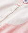 Camisón milrayas para niña rosa GRETEL/blanco LAIT