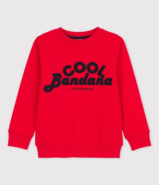 Sudadera de felpa para niño rojo PEPS