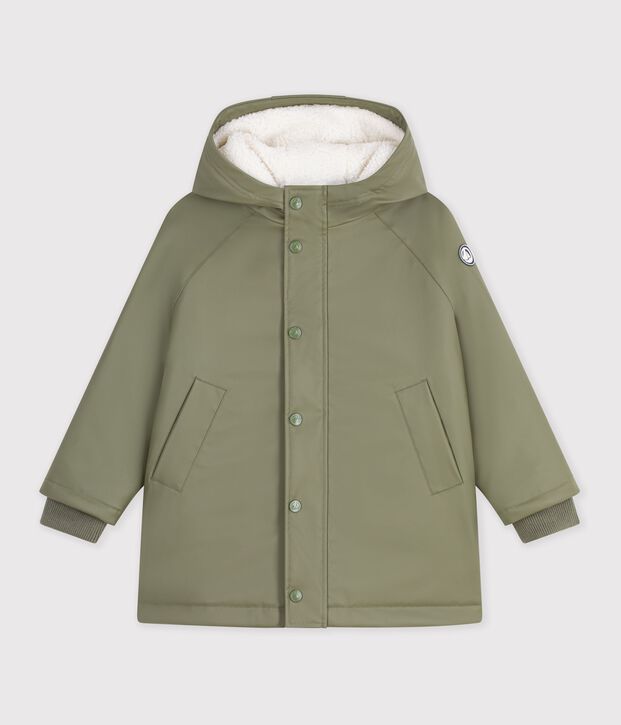Chubasquero infantil liso de invierno OLIVINE