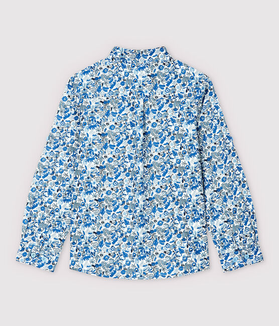 Camisa de popelina de niño blanco MARSHMALLOW/blanco MULTICO