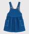 Vestido de algodón de bebé. azul MAJOR
