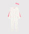 Buzo de disfraz con máscara para niña blanco MARSHMALLOW/blanco MULTICO