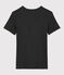 Camiseta de cuello de pico emblemática de algodón de mujer gris CITY CHINE