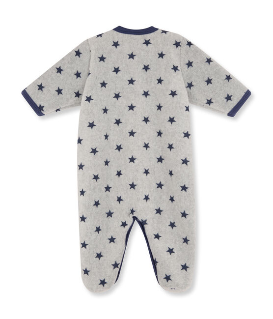 Pijama manta para bebé niño gris SUBWAY/azul LOGO