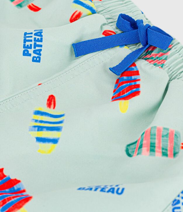 Ba&ntilde;ador con estampado de helados para beb&eacute; azul/multicolor