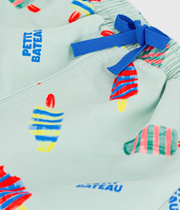 Ba&ntilde;ador con estampado de helados para beb&eacute; azul/multicolor