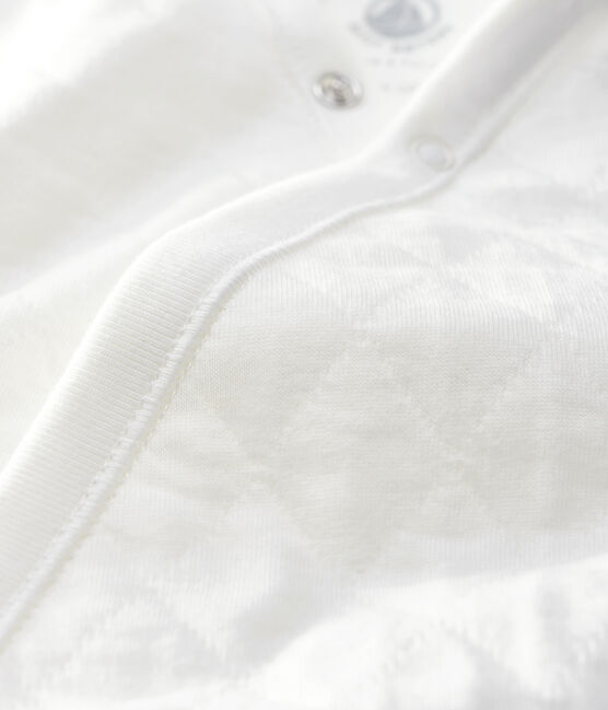 Mono largo para bebé de túbico acolchado blanco MARSHMALLOW