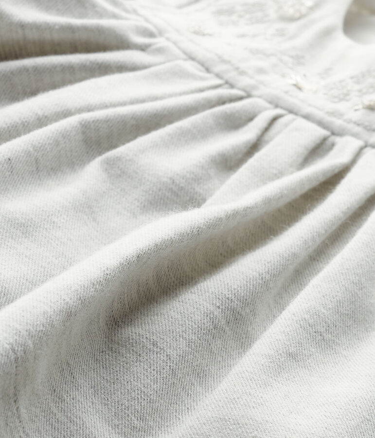 Vestido y bloomer para beb&eacute; ni&ntilde;a gris