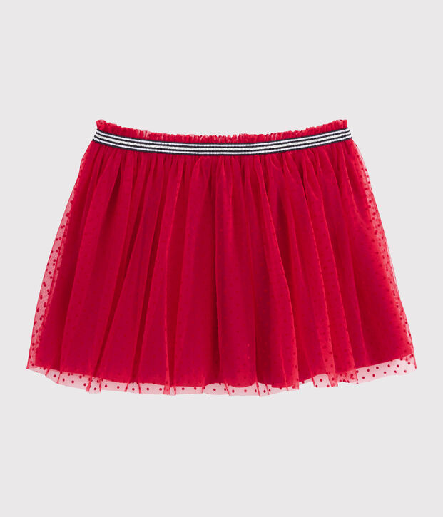 Falda de tul para ni&ntilde;a rojo