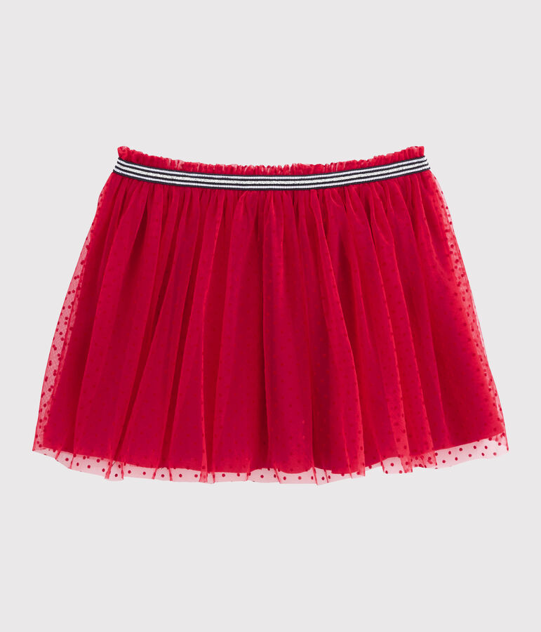 Falda de tul para ni&ntilde;a rojo TERKUIT