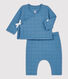 Conjunto de 2 prendas de bebé acolchadas de algodón orgánico