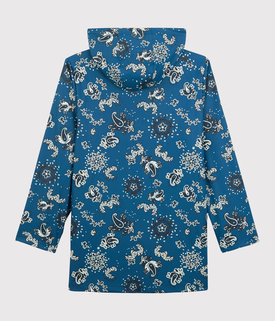 Chubasquero icónico de material reciclado y algodón ORGÁNICO azul BRASIER