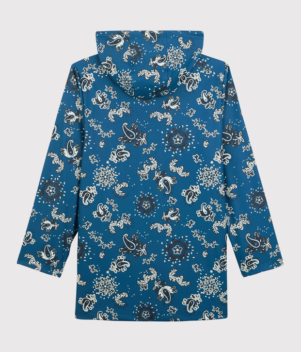 Chubasquero ic&oacute;nico de material reciclado y algod&oacute;n ORG&Aacute;NICO azul